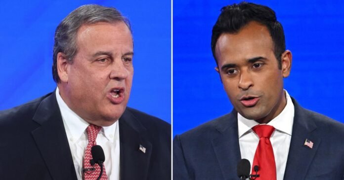 Chris Christie and Vivek Ramaswamy debate